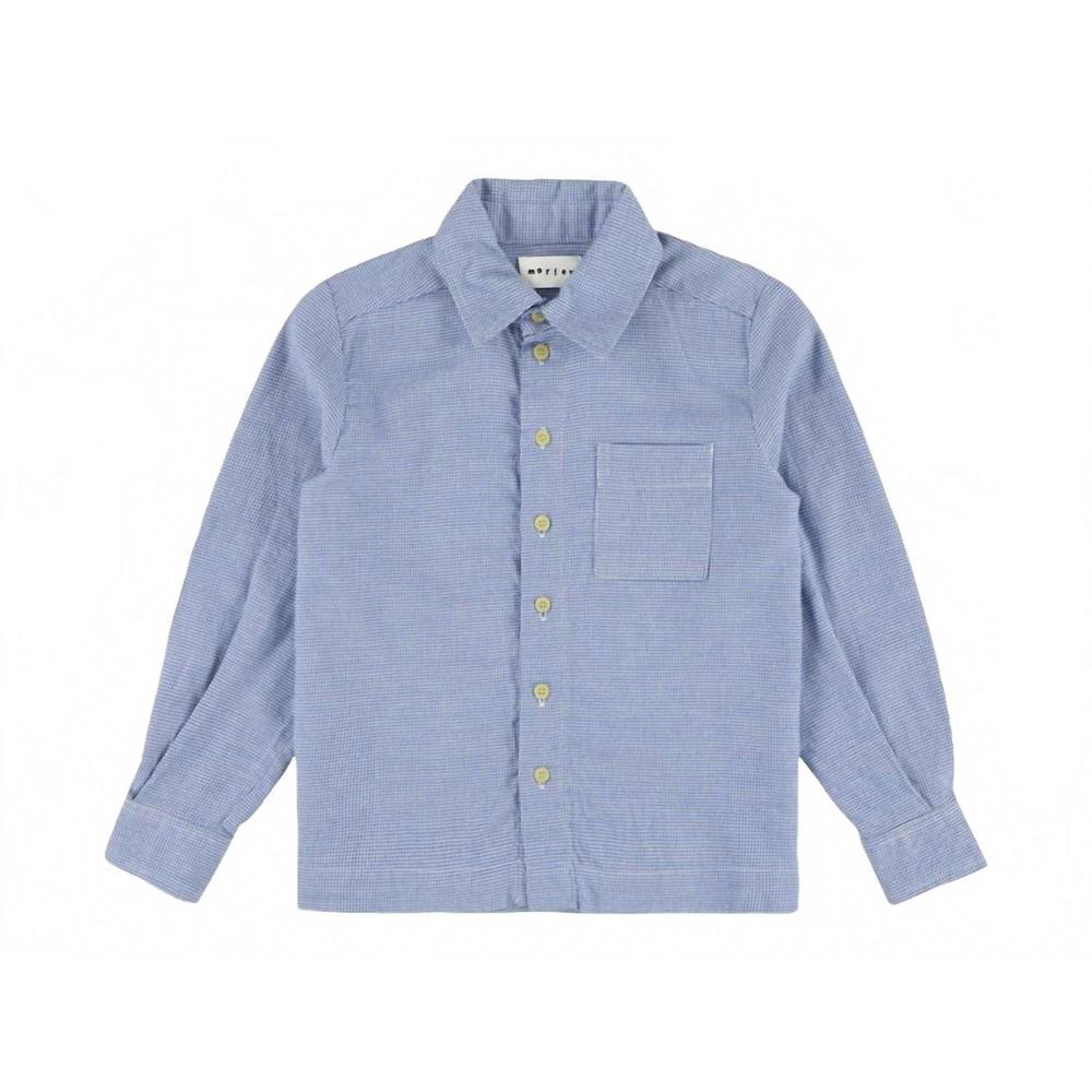 NEW MORLEY kids tur collared shirt in blue